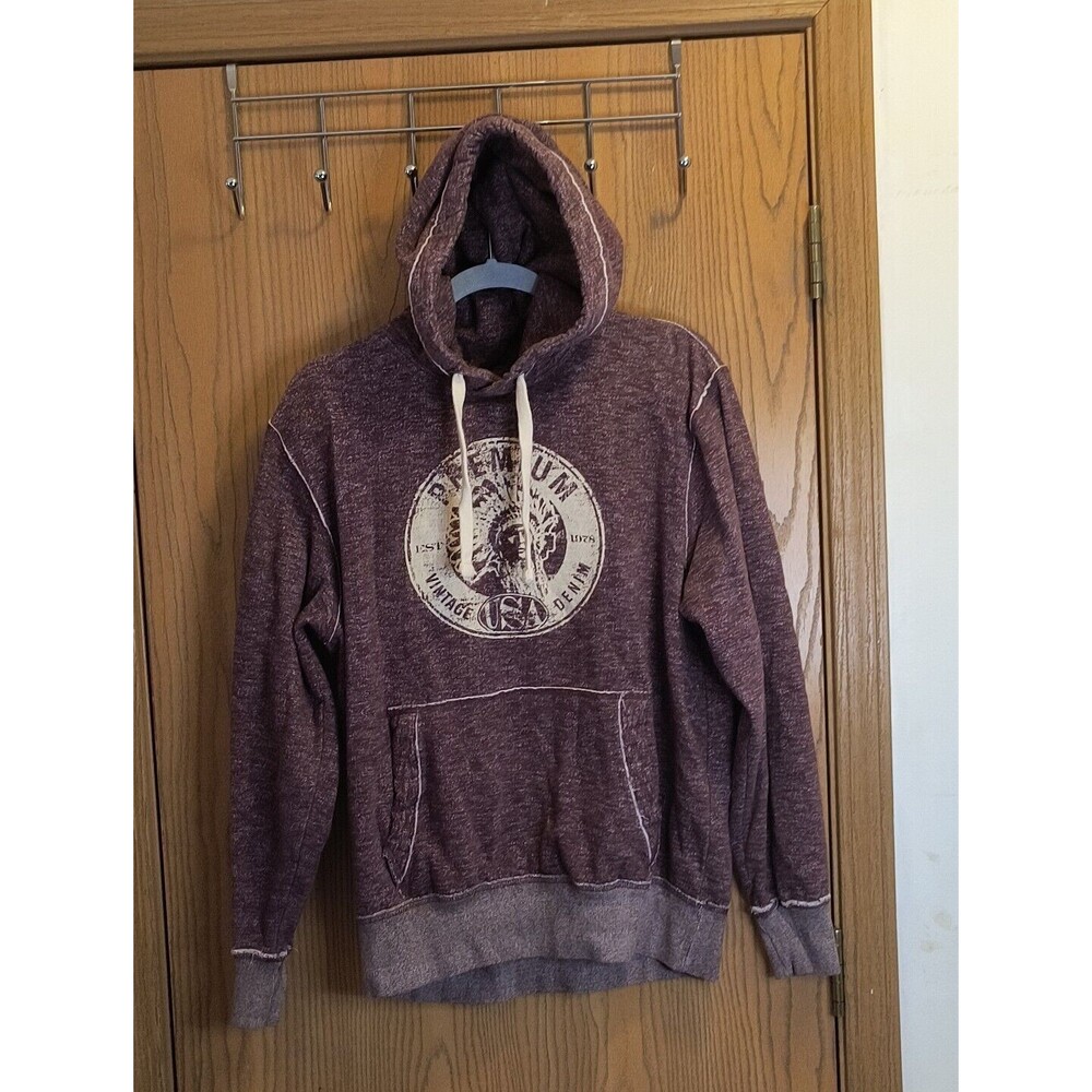 Roebuck & Co Heathered Red Hoodie Size Medium